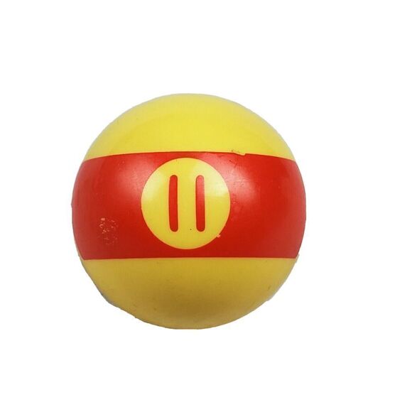 Replacement Mini Billiard Pool Ball 1.5" Ball Number #11 Stripe Red 1.5oz Small - Picture 1 of 2